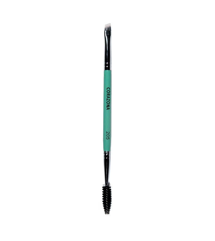 Angled Brow Brush & Spoolie #205 - CorazonaBeauty