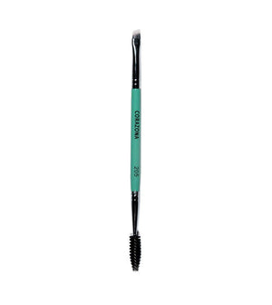 Angled Brow Brush & Spoolie #205 - CorazonaBeauty