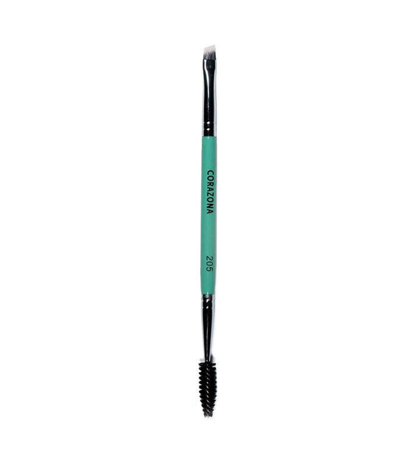 Angled Brow Brush & Spoolie #205 - CorazonaBeauty