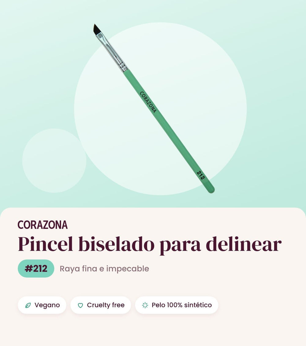 Pincel biselado para delinear #212 CORAZONA - imagen 1