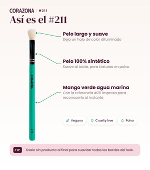 Blending Brush #211 - CorazonaBeauty