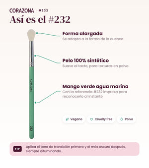 Blending Brush #232 - CorazonaBeauty