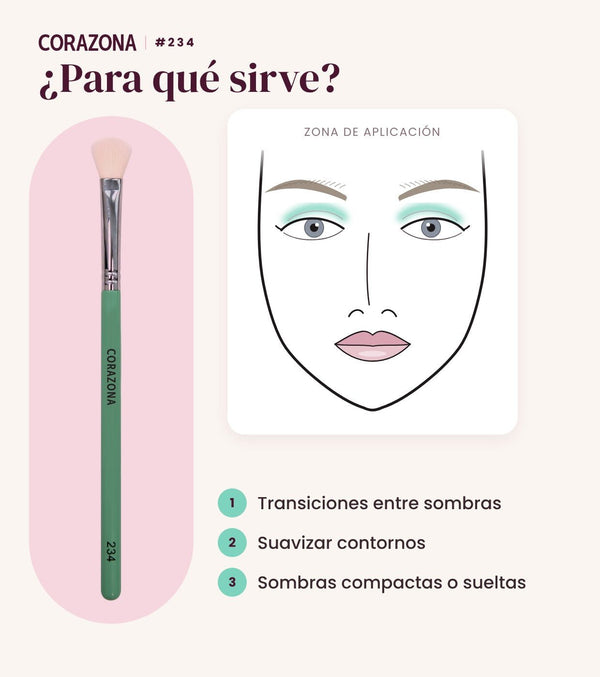 Blending Brush #234 - CorazonaBeauty