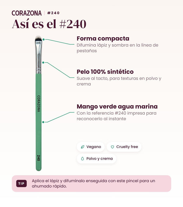 Blending Brush #240 - CorazonaBeauty