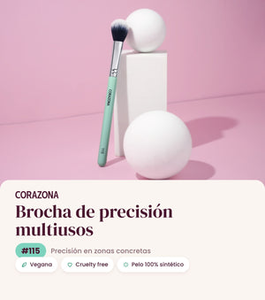 Brocha de precisión multiusos #115 CORAZONA - infografía portada