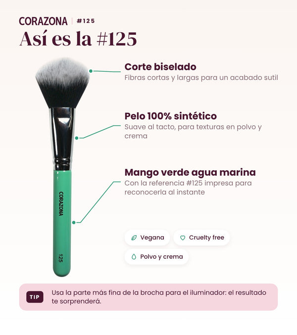 Brocha multifunción #125 CORAZONA - infografía detalles