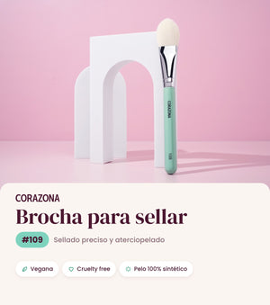 Brocha para sellar #109 CORAZONA - infografía portada
