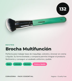 Essential Brush Set – 5 Brushes + Free Brush Canister – CORAZONA