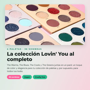 Total Lovin' You Eyeshadow Palette Pack – 4 Palettes – CORAZONA