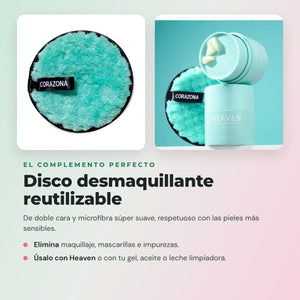Double Cleansing Skincare Pack – Heaven Balm, Hero Fresh Gel & Reusable Pad – CORAZONA
