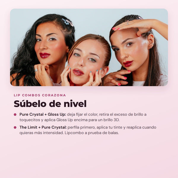 CORAZONA - Set Pure Crystal Tinted Lip Serum Edición Limitada - 6 Tintes Labiales Sérum con Aplicador Metálico Efecto Frío - Acabado Glossy y Tinte de Larga Duración - CorazonaBeauty