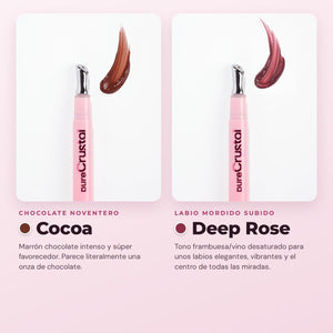 CORAZONA - Set Pure Crystal Tinted Lip Serum Edición Limitada - 6 Tintes Labiales Sérum con Aplicador Metálico Efecto Frío - Acabado Glossy y Tinte de Larga Duración - CorazonaBeauty