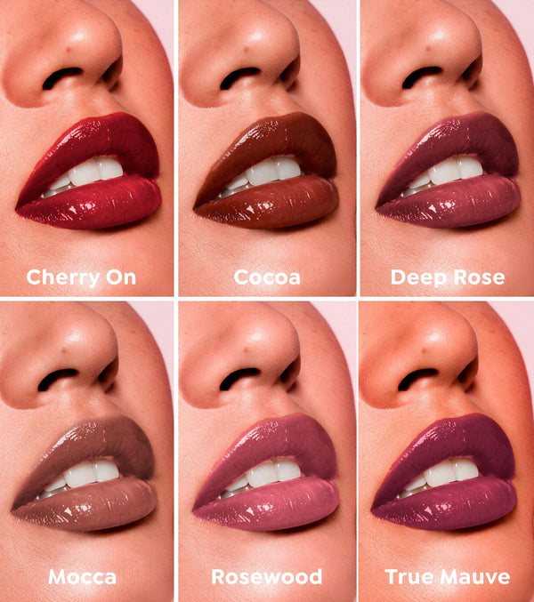 CORAZONA - Set Pure Crystal Tinted Lip Serum Edición Limitada - 6 Tintes Labiales Sérum con Aplicador Metálico Efecto Frío - Acabado Glossy y Tinte de Larga Duración - CorazonaBeauty