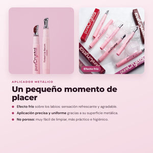 CORAZONA - Set Pure Crystal Tinted Lip Serum Edición Limitada - 6 Tintes Labiales Sérum con Aplicador Metálico Efecto Frío - Acabado Glossy y Tinte de Larga Duración - CorazonaBeauty