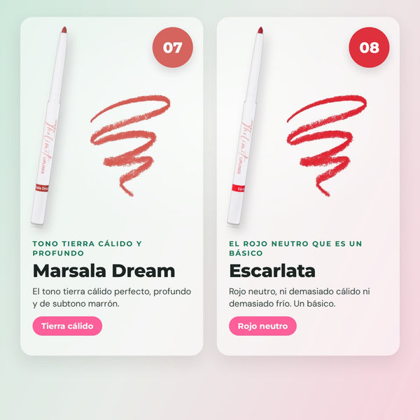 The Limit Lip Liner Full Set – 8 Shades – CORAZONA