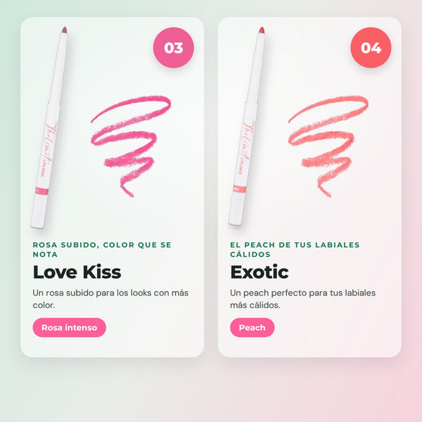 The Limit Lip Liner Full Set – 8 Shades – CORAZONA