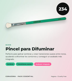 Essential Brush Set – 5 Brushes + Free Brush Canister - CorazonaBeauty