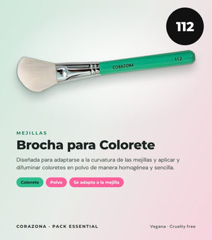 Essential Brush Set – 5 Brushes + Free Brush Canister - CorazonaBeauty