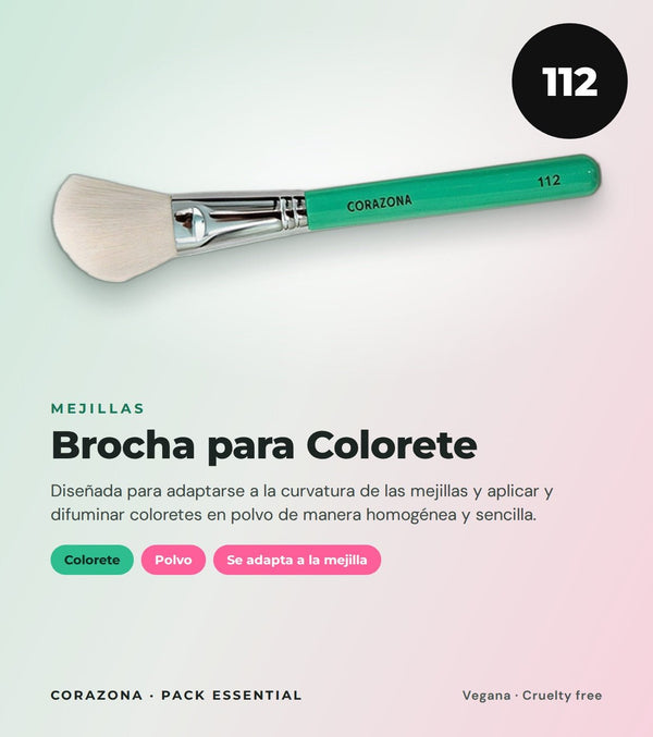 Essential Brush Set – 5 Brushes + Free Brush Canister - CorazonaBeauty