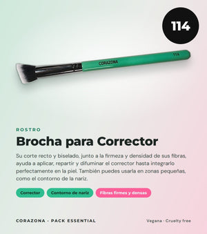 Essential Brush Set – 5 Brushes + Free Brush Canister - CorazonaBeauty