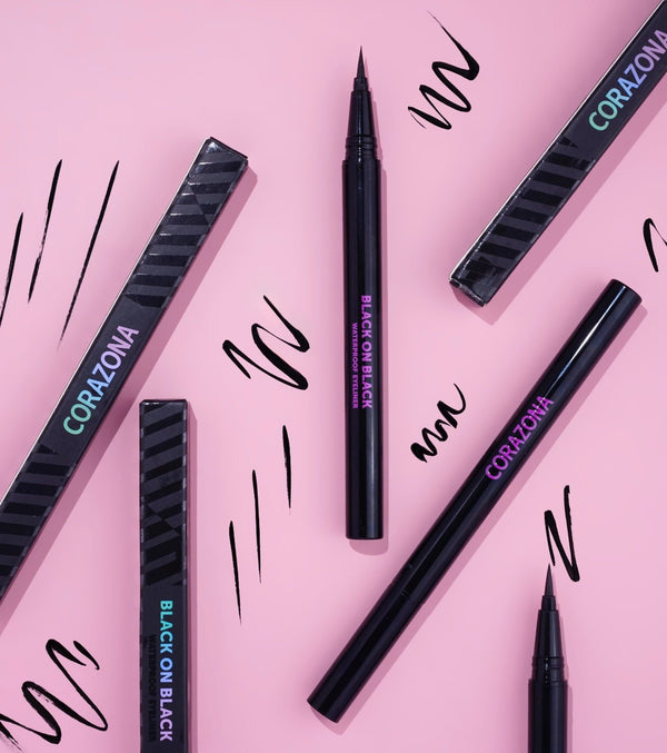 Eyeliner Black on Black - CorazonaBeauty