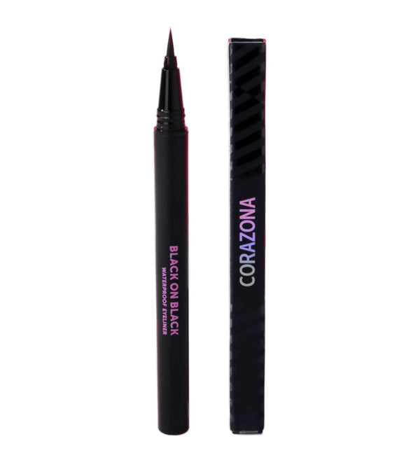 Eyeliner Black on Black - CorazonaBeauty