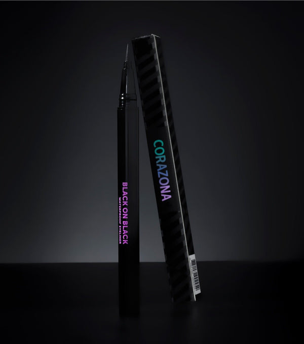 Eyeliner Black on Black - CorazonaBeauty