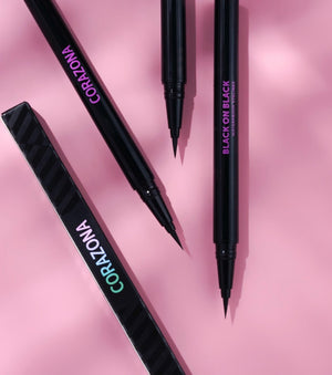 Eyeliner Black on Black - CorazonaBeauty