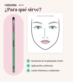 Eyeshadow Brush #226 - CorazonaBeauty