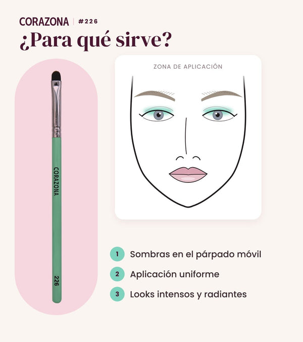 Eyeshadow Brush #226 - CorazonaBeauty