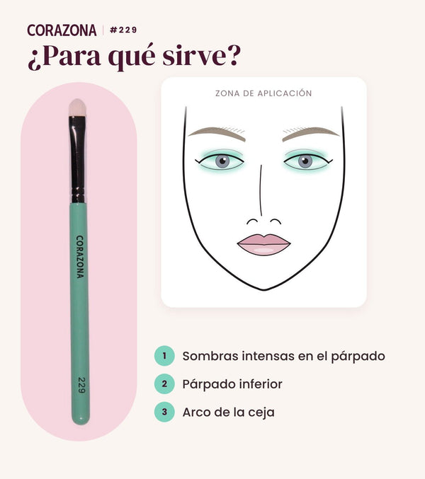 Flat Brush #229 - CorazonaBeauty