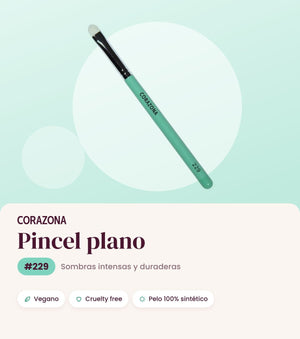 Flat Brush #229 - CorazonaBeauty