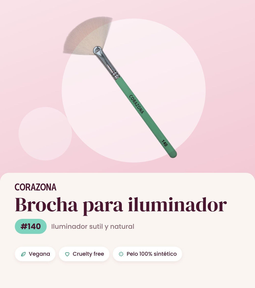 Brocha para iluminador #140 CORAZONA - imagen 1