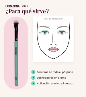 Large Flat Brush #225 - CorazonaBeauty