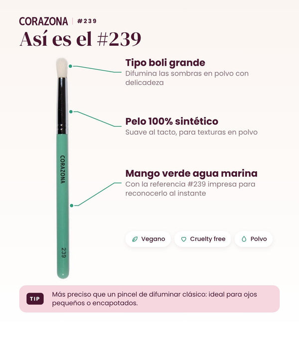 Large Pencil Brush #239 - CorazonaBeauty