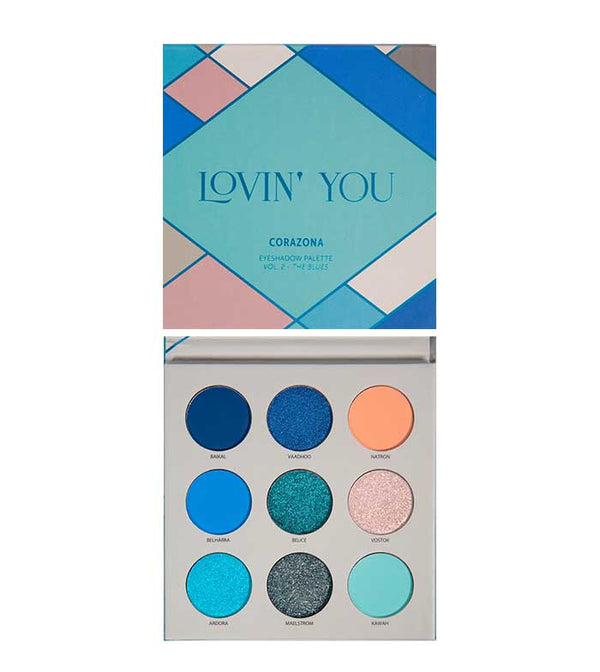 Lovin' You Eyeshadow Palette - Vol. 2 The Blues - CorazonaBeauty