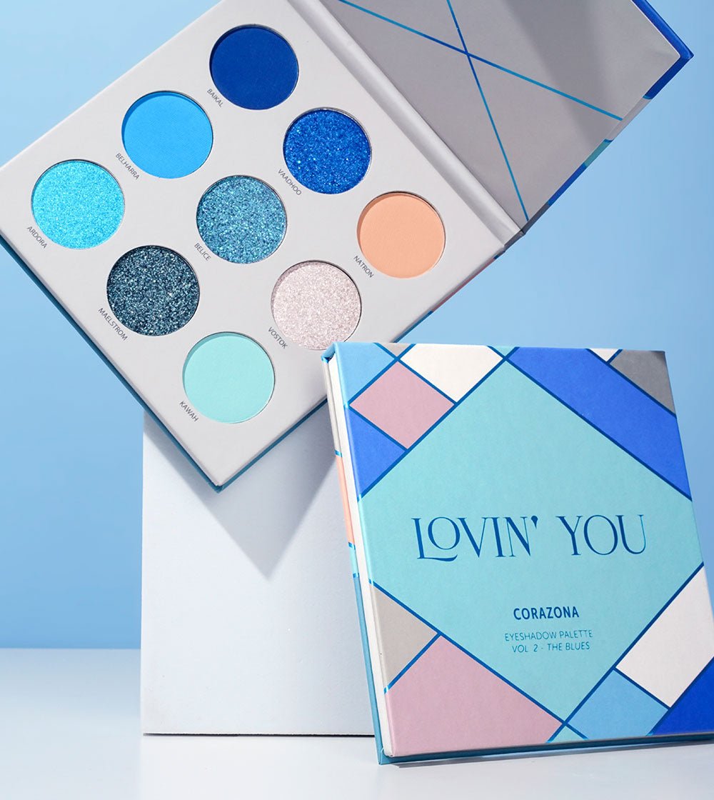 Lovin' You Eyeshadow Palette - Vol. 2 The Blues - CorazonaBeauty