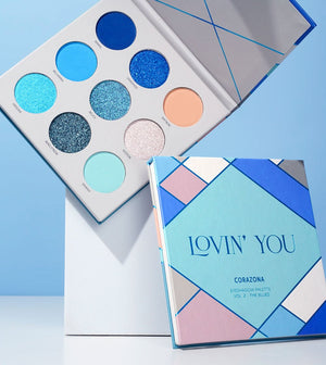 Lovin' You Eyeshadow Palette - Vol. 2 The Blues - CorazonaBeauty