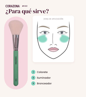 Multi-Purpose Brush #122 - CorazonaBeauty