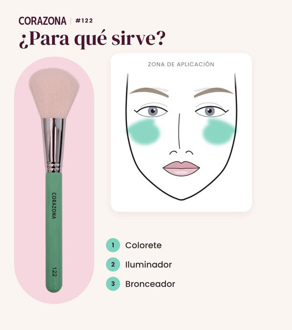 Multi-Purpose Brush #122 - CorazonaBeauty