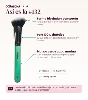 Multi-Purpose Brush #132 - CorazonaBeauty