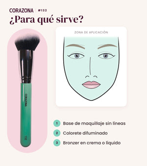 Multi-Purpose Brush #132 - CorazonaBeauty