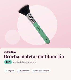 Multi-Purpose Duo Fiber Brush #117 - CorazonaBeauty