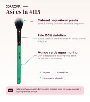 Multi-Purpose Precision Brush #115 - CorazonaBeauty