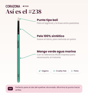Pencil Brush #238 - CorazonaBeauty