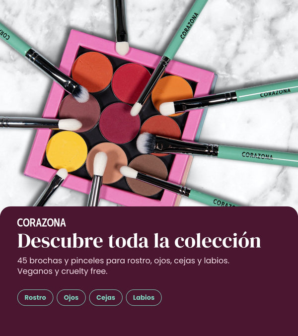 Pincel para cejas #210 CORAZONA - infografía colección