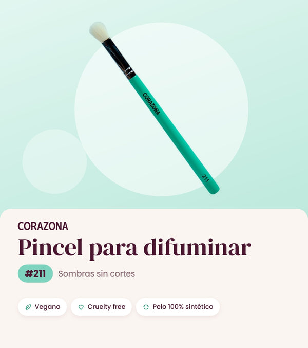 Pincel para difuminar #211 CORAZONA - infografía portada