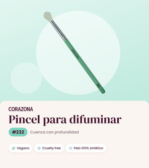 Pincel para difuminar #232 CORAZONA - infografía portada