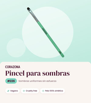 Pincel para sombras #226 CORAZONA - infografía portada