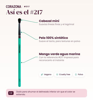 Precision Blending Brush #217 - CorazonaBeauty